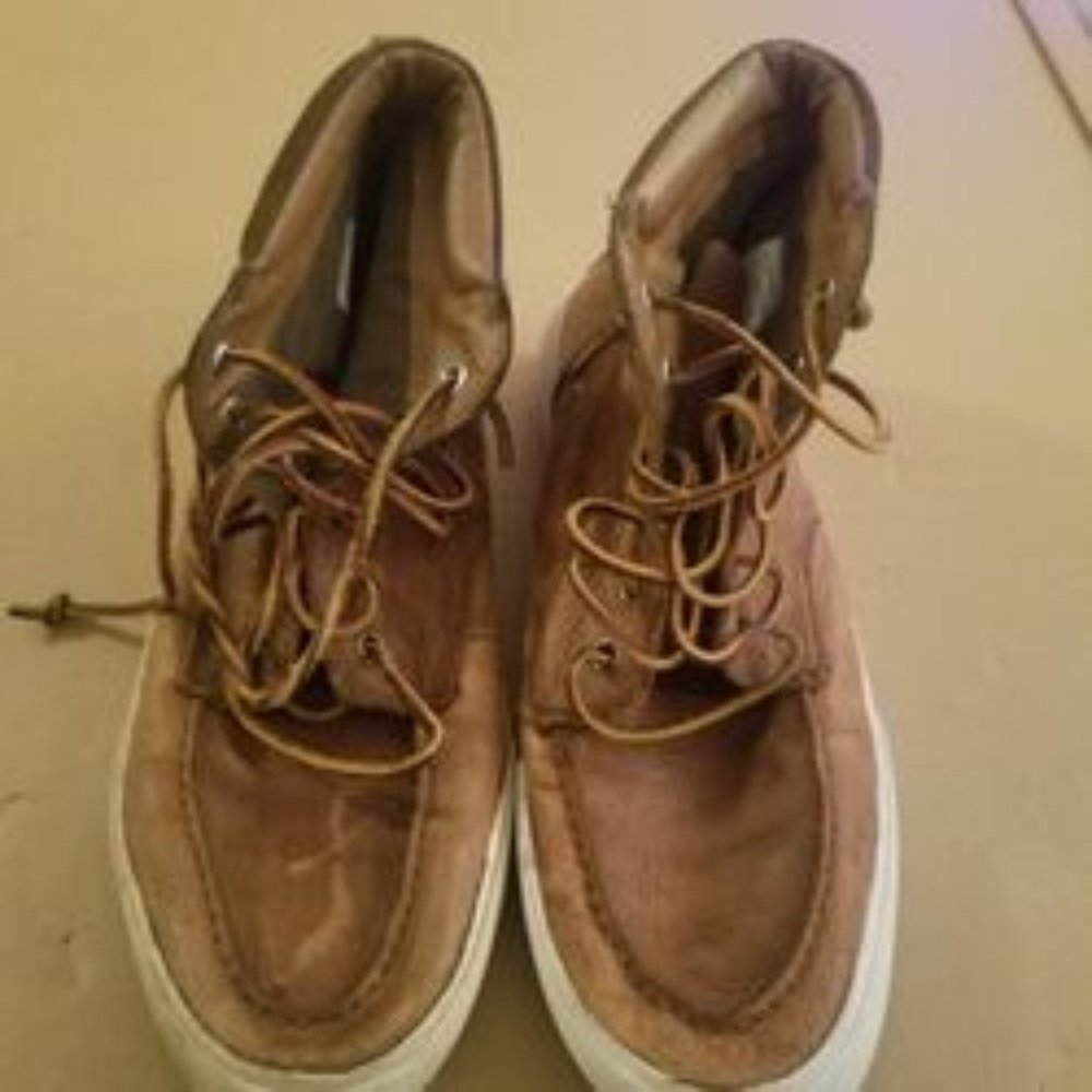 Men's Polo Ralph Lauren Boots Ankle Booties Leather Lace Up